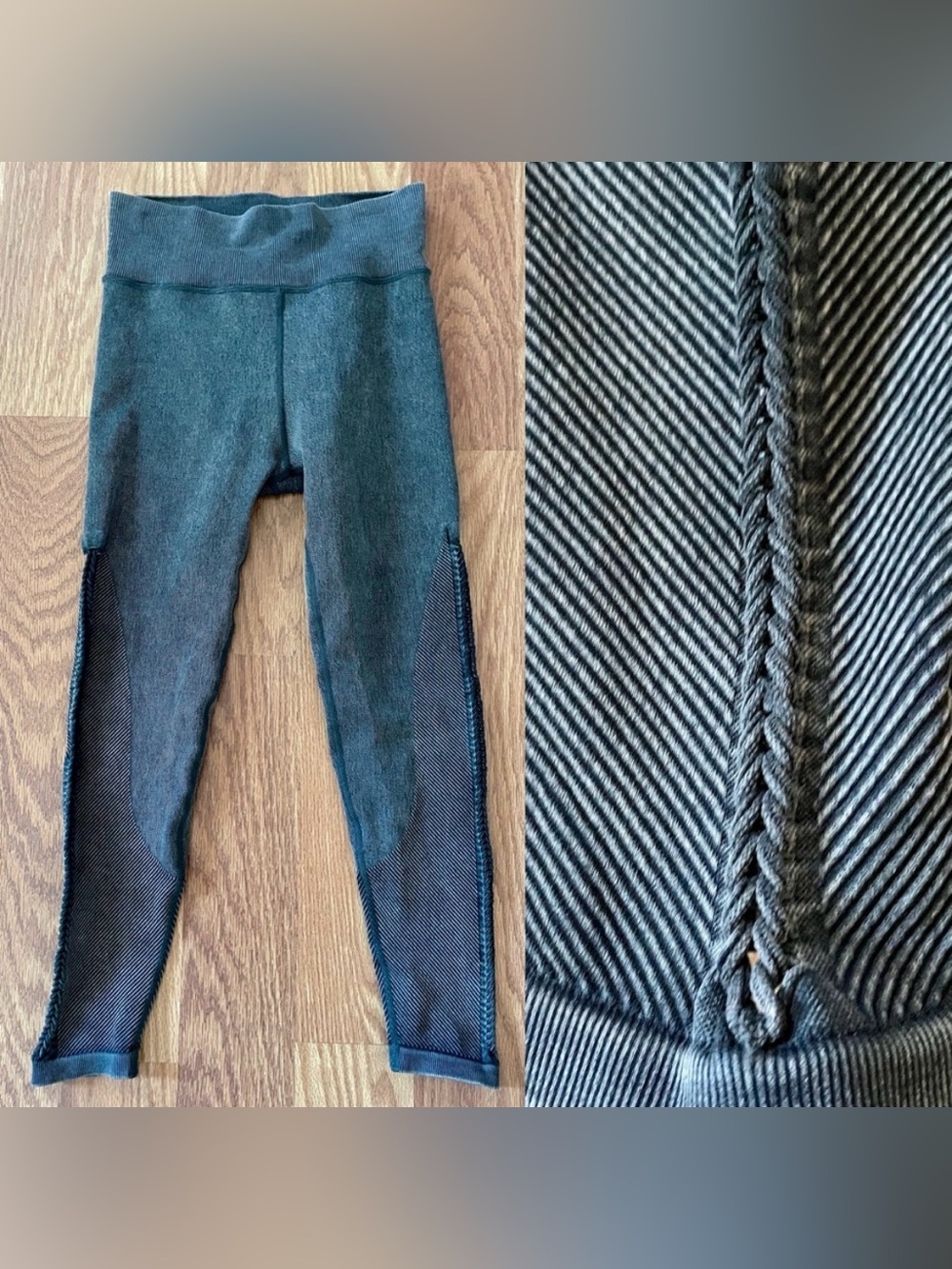 OFFLINE by AERIE 7/8 Hi-Rise LEGGING With Braided Sides Size SMALL